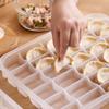 20/30 Grids Kitchen Storage Box Refrigerator Organizer Transparent Reusable Food Containers Tray With Lid For Dumpling Wonton