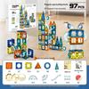 Magnetic Tube Building Blocks: Children's DIY Magnetic Track with Rolling Ball Slide for Educational Play