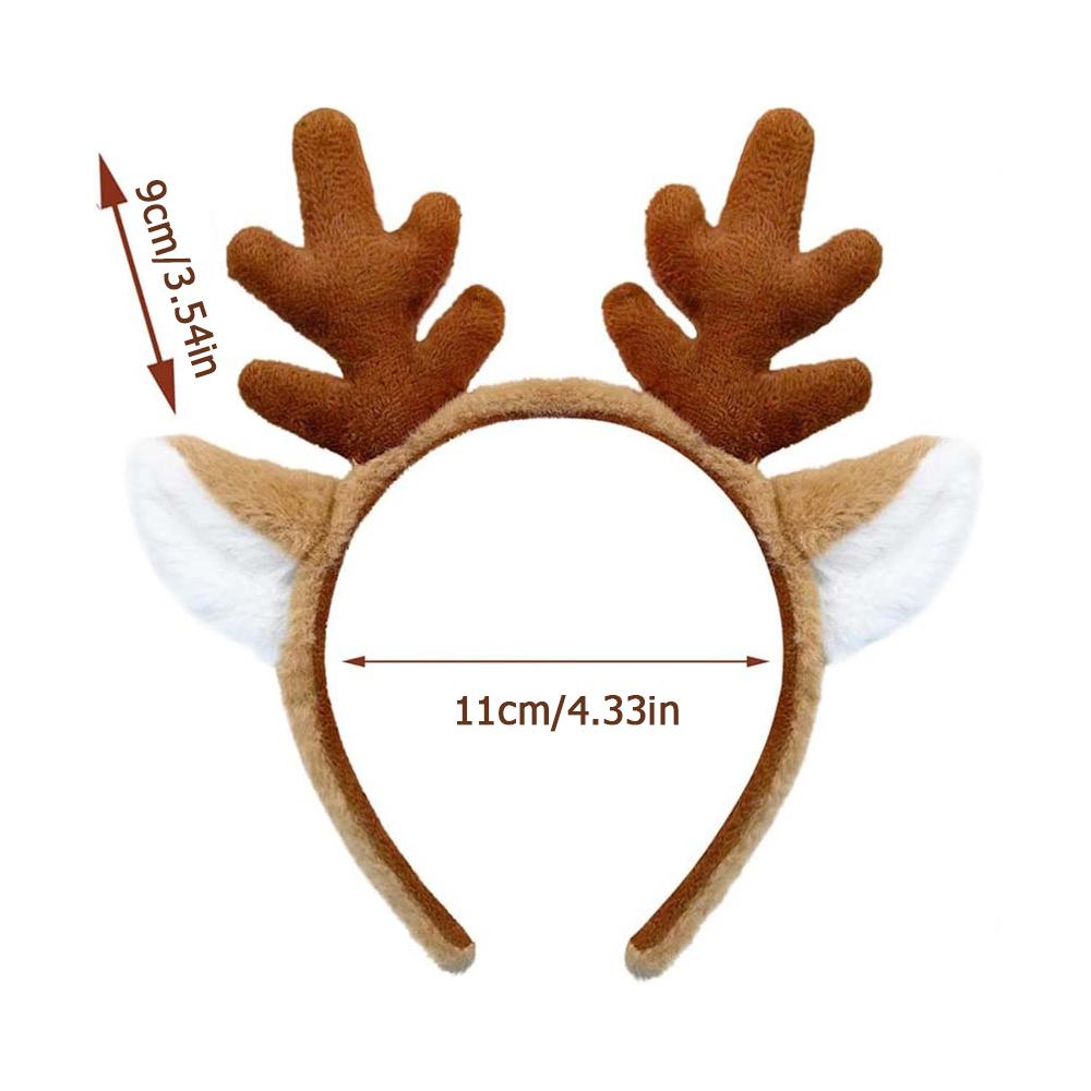 1Pc Deer Antlers Headband Reindeer Headband Xmas Halloween Women Reindeer Costume