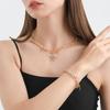 Collarbone Chain Temperament Simple Metal Five-pointed Star Necklace Bracelets