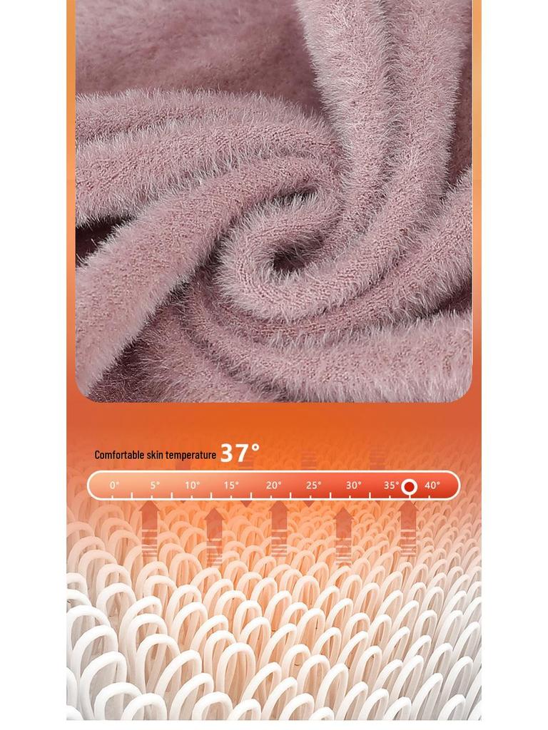 Damen-Winterpullover mit Samtfutter für mittlere und ältere Menschen - Kollektion 2025