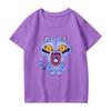 Fashionable Round Neck Short Sleeve Work Clothes Printed Tops For Womens Summer Tops