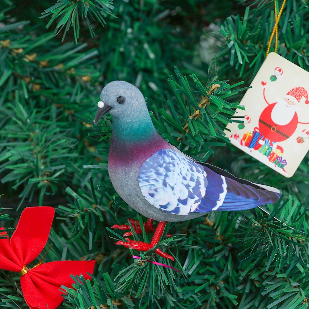 1/2Pcs Simulation Grey Pigeon Dove Model Mini Artificial Birds Imitation Animal Gift Photography Props Party Supplies Home Decor