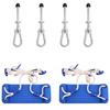 VidaXL Swing Seats with Climbing Stones 2 Pcs, Playground Toys, Swing Seats with Ropes Garden 91033