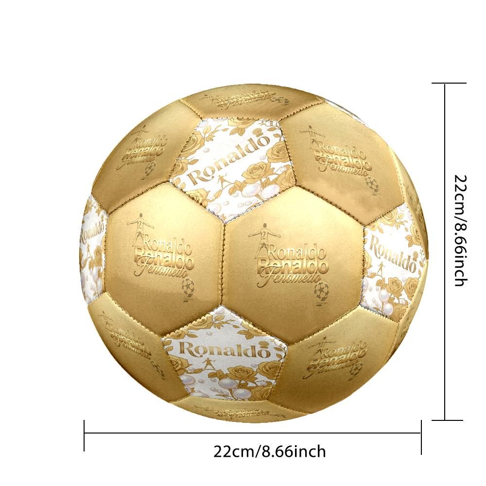 Eredità Calcistica di Ronaldo Pallone da Calcio Taglia 5 Cucito a Macchina Universale per Interni/Esterni Accessorio Calcio