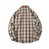 Autumn Men'S Plaid Abraded Thickened Long Sleeve Shirt Men'S Casual Shirt Jacket
