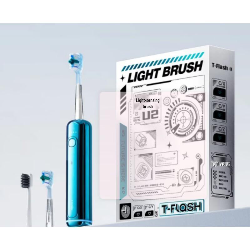 T-FLASH U2 Sonic Electric Toothbrush CN Plug (adapter Included)
