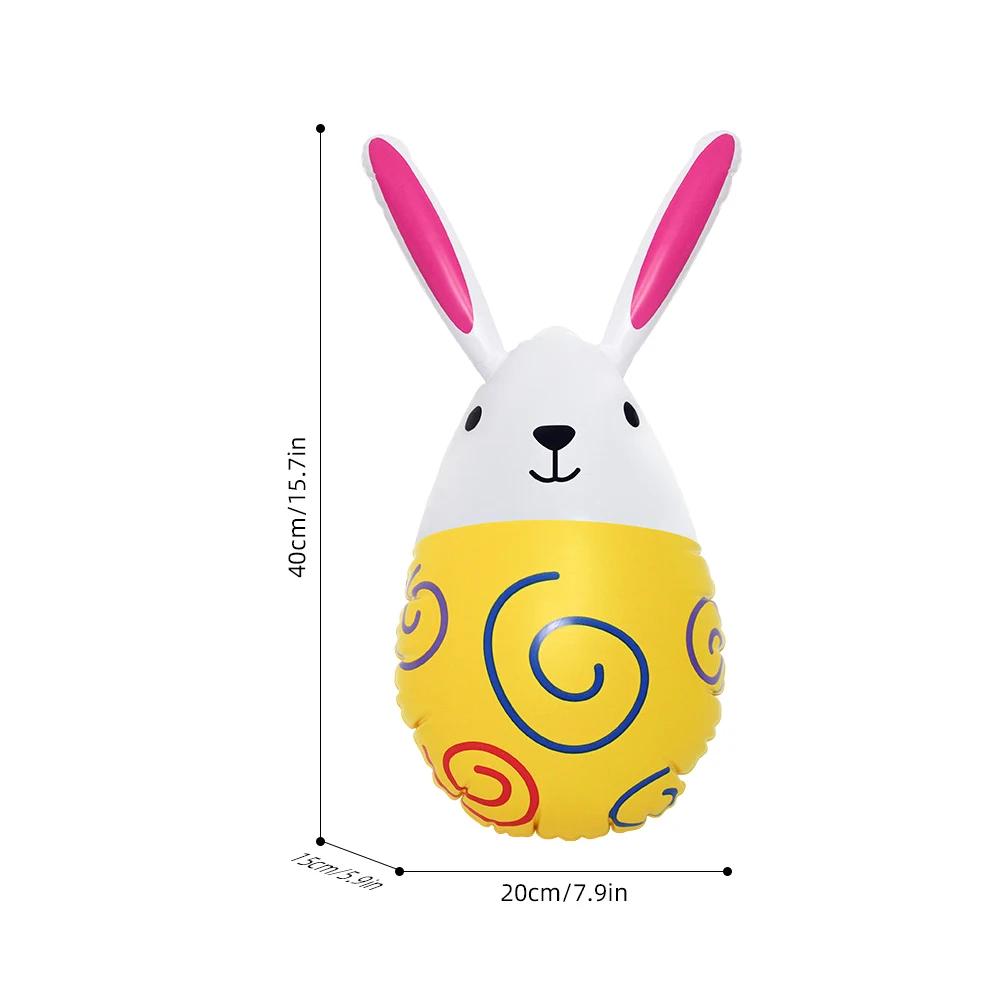 Easter Inflatable Rabbit Eggs Balloon For Kids Favors 2026 Easter Party Indoor Outdoor Egg Hunt Decoration