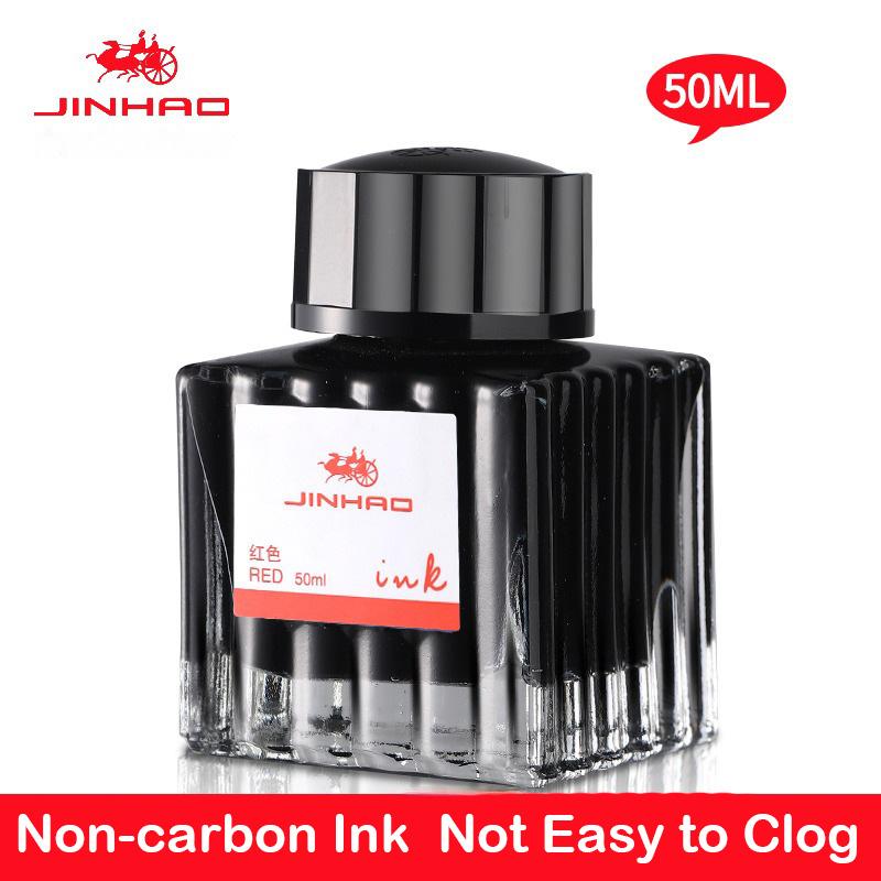 JINHAO 30/50/100ml Non-carbon Fountain Pen Ink Cartridge Refill Glass Bottled Ink Fountain Pen Office School Supplies Stationery