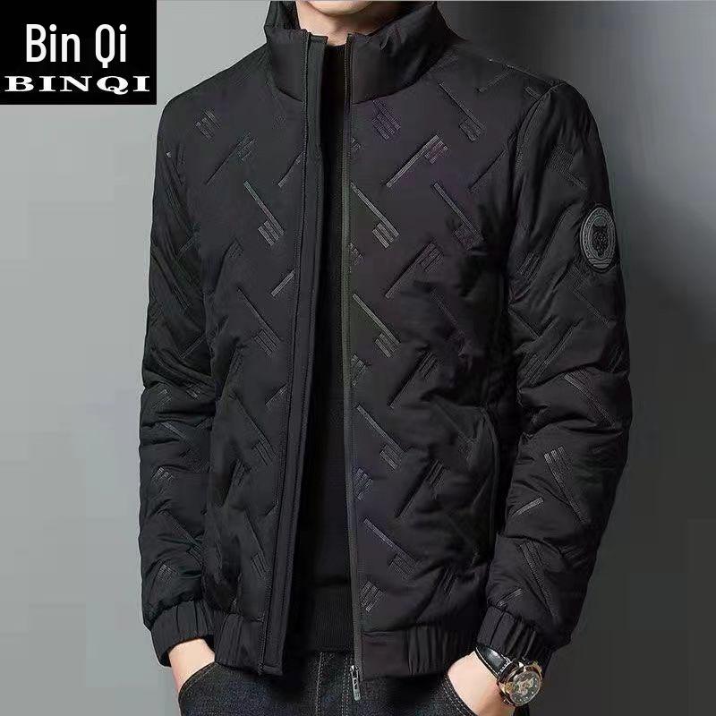 

Men s Large Size Casual Stand Collar Cotton Jacket – Warm, Thick, and Fashionable for Autumn/Winter 6XL 205-220 lbs