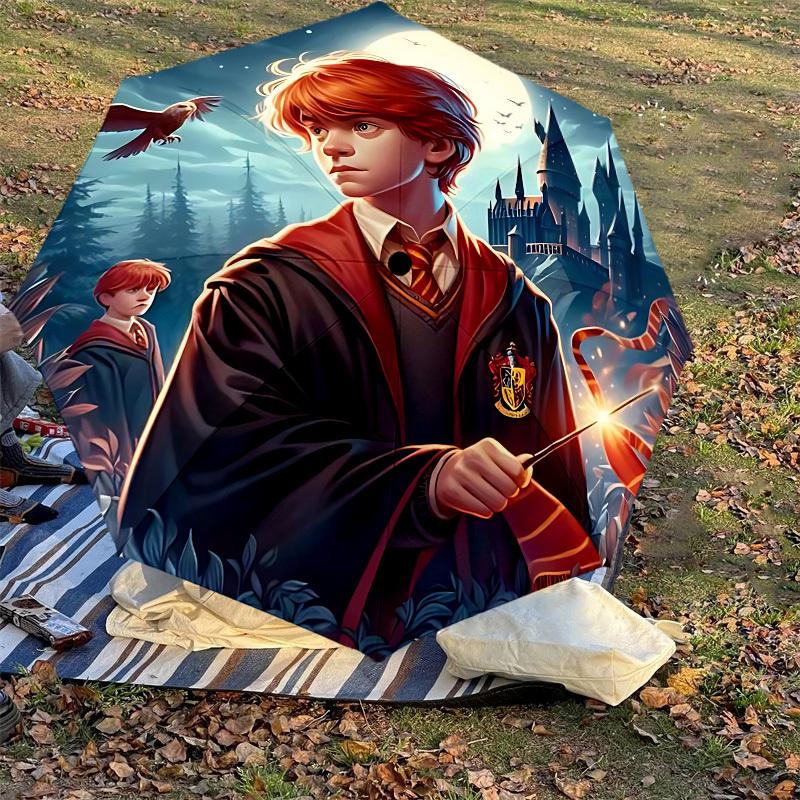 1PC Hogwarts Ron Weasley Umbrella-8-Rib Reinforced, Automatic Open, Lightweight & Durable, Cute Fashion Accessory for Outdoor, D2687