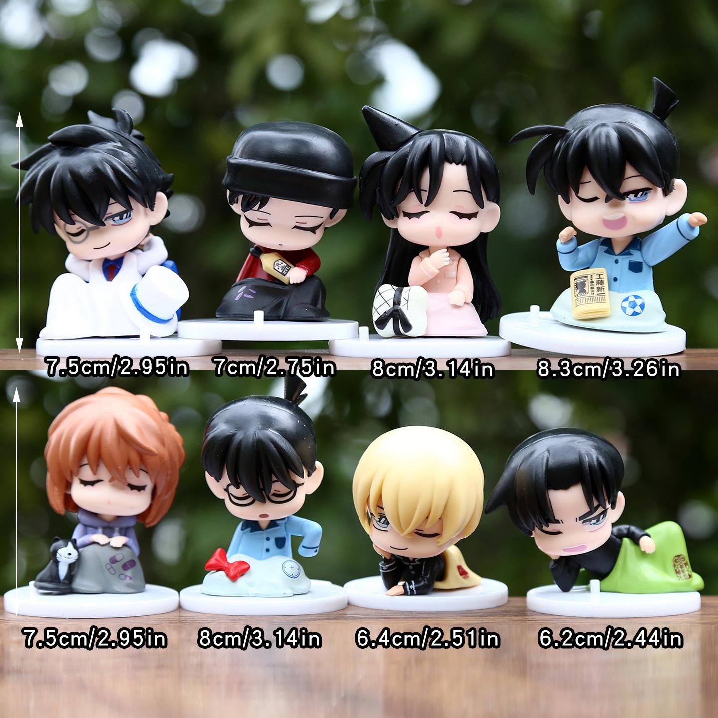 Detective Conan Series Alan Kid Anime Figure Blind Box – Cartoon Desktop Ornament for Boys & Girls Sleeping Conan