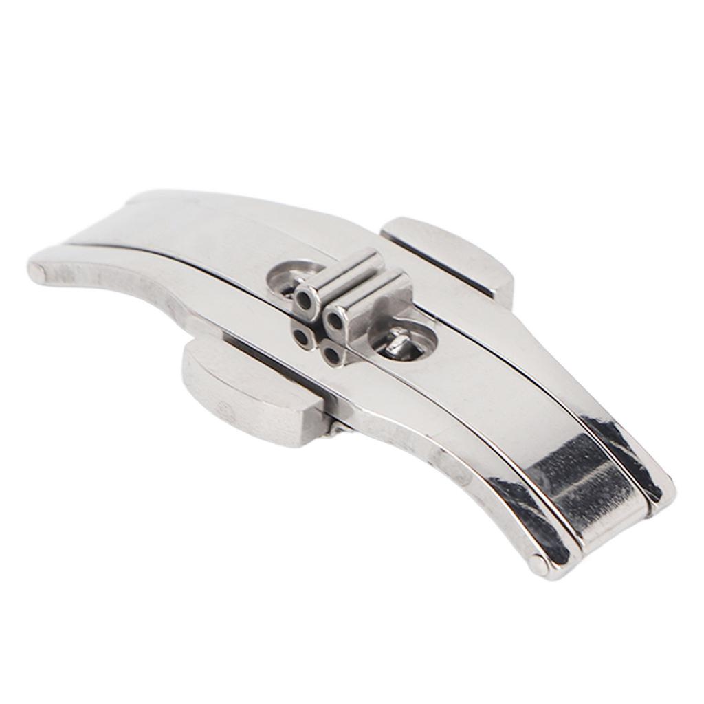 Watch Butterfly Buckle Stainless Steel Smooth Surface Universal Folding Deployment Clasp for Repair