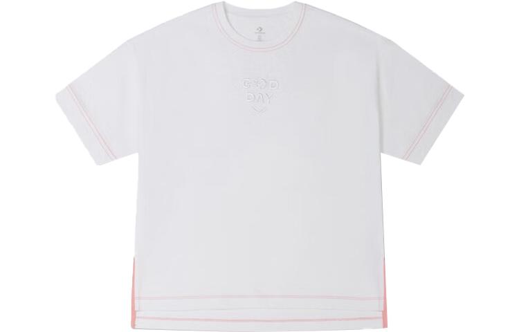 Converse Showcasing Series SS23 Drop Shoulder Sleeve T Shirt Women s White 10025874-A01 L