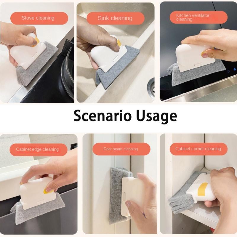 Window Cleaning Brush Windowsill Groove Deadend Cabinet Crevice Brush Removable Household Multifunctional Cleaning Tools
