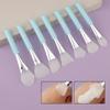 Slant Tail Rod Soft Head Silicone Mask Brush Hydrotherapy Application Mud Film Face Application Silicone Beauty Salon Film Adjustment Brush