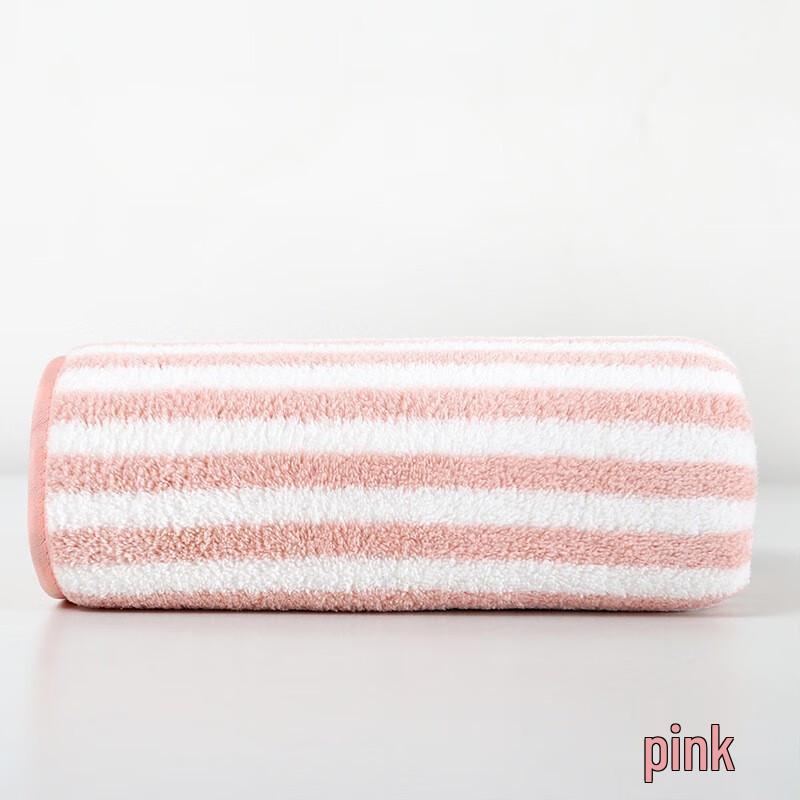 

Thickened Absorbent Striped Coral Fleece Bath Towel
