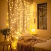 USB LED Fairy Curtain String Lights with Remote & 8 Modes for Christmas, Weddings, & Parties