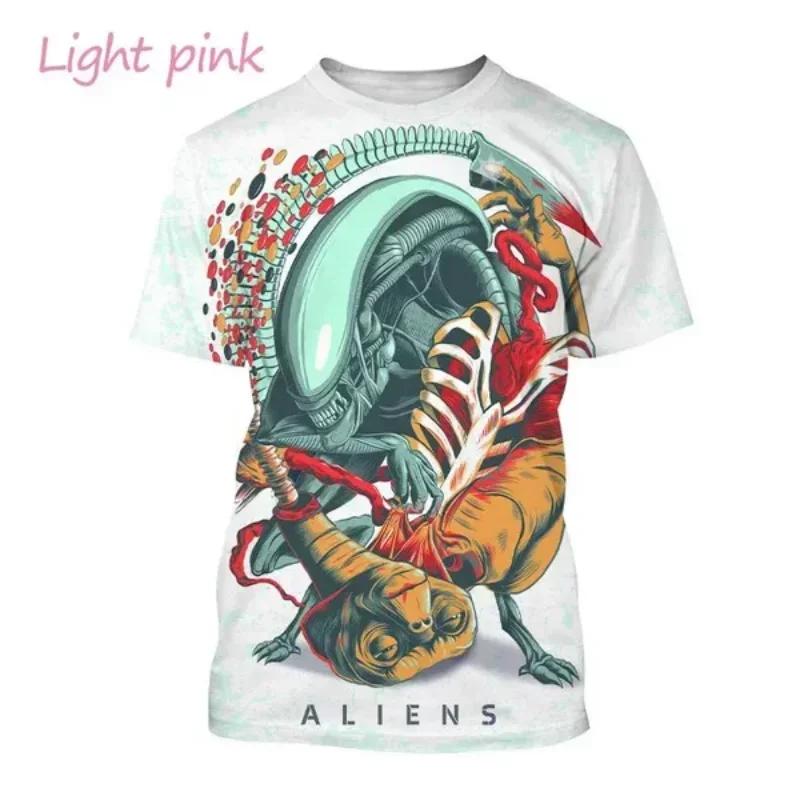 Μόδα Ανδρικά Ρούχα Νέο Εξωγήινο Πλάσμα 3D Εκτύπωση T-shirt Εξατομικευμένο Casual Oversized T-Shirt Harajuku Street Unisex Μπλούζες