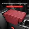 Breathable Car Armrest Heightening Pad with Multifunctional Storage and Protective Cover