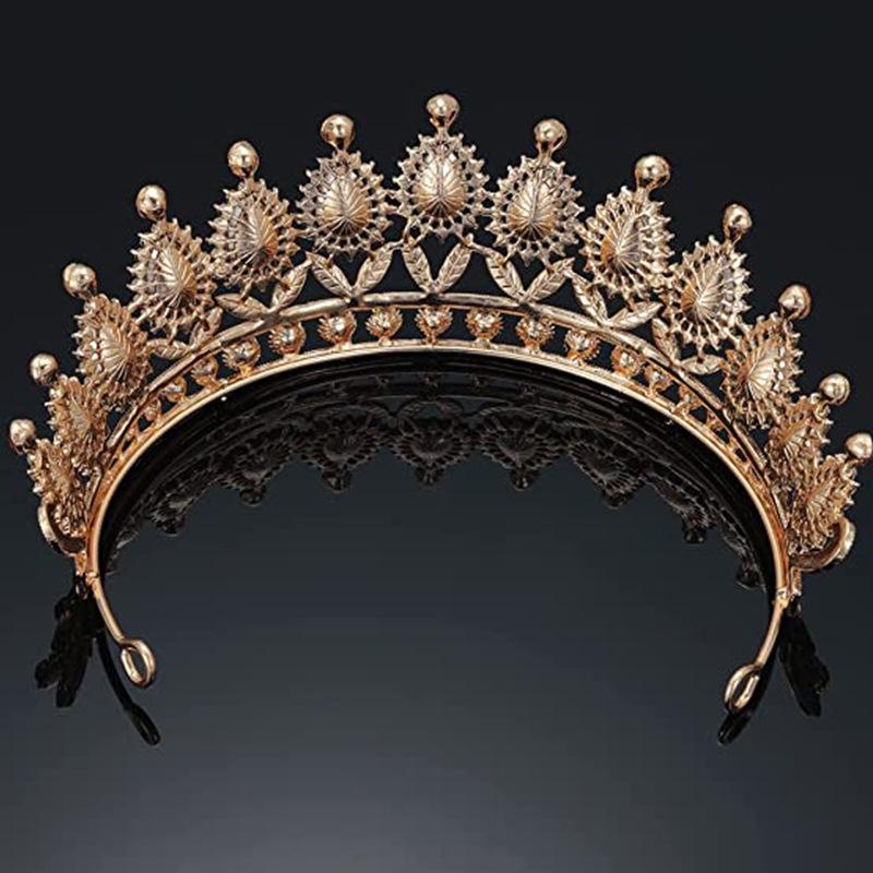 Brautkrone, Barock-Tropfen-Diamant-Prinzessinnenkrone, Performance-Geburtstags-Tiara, Hochzeitskleid-Zubehör