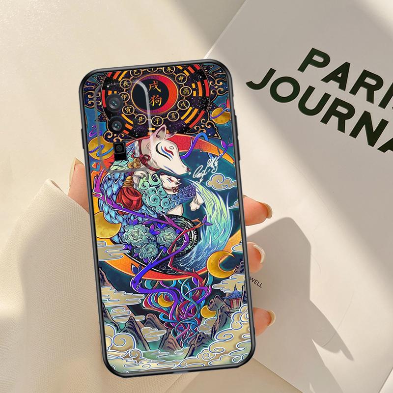 Chinese Zodiac Dragon Tiger Case For Xiaomi 15 14 Ultra 13T 14T 15T Pro 17 Pro Max POCO X7 Pro X3 X5 X6 F5 F6 F7 F8 Coque