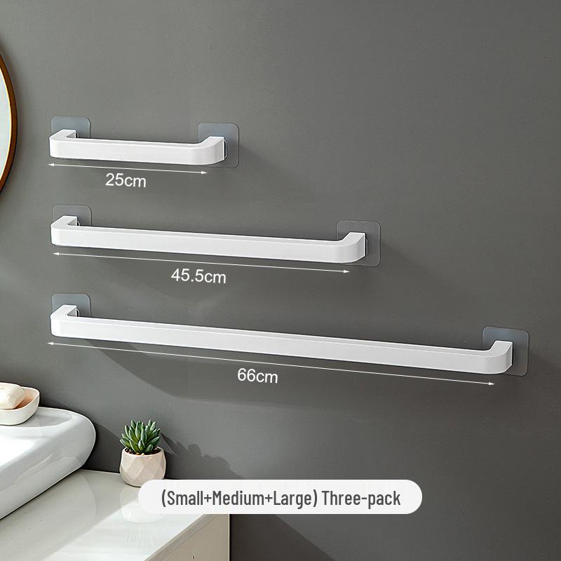 Nordic Minimalist Punch-Free Wall-Mounted Towel Rack - Single Bar