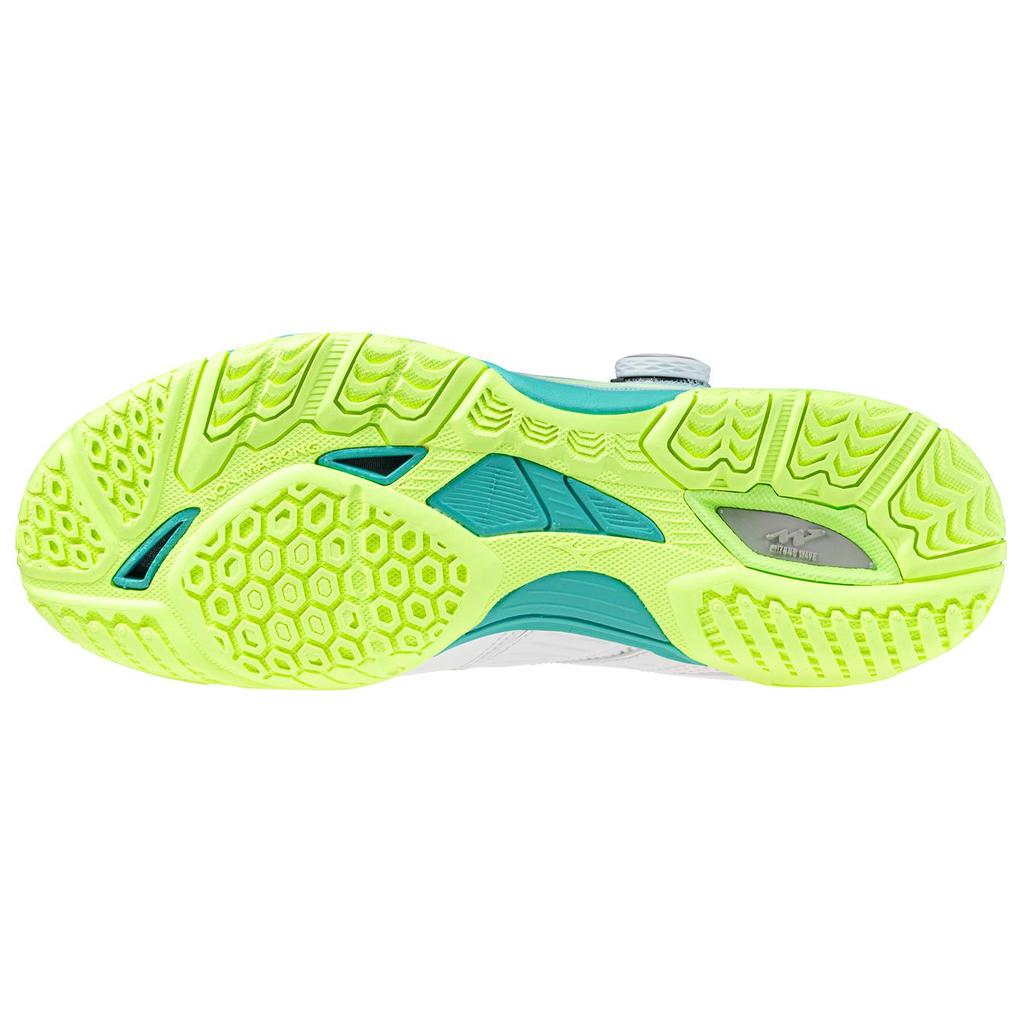 Mizuno Wave Medal Boa Bequeme Vielseitige Rutschfeste Langlebige Low-Top Trainingsschuhe Herren Sneaker Weiß Grün 81GA201202