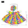 2026 New White Goose Costume Outfit Set - Cute Animal Themed Clothing for Kids, Lightweight 72g Cotton Fabric Party Dress