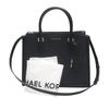Sheila Satchel Tote Bag Leather Black Women 35T0GWXS3L Used