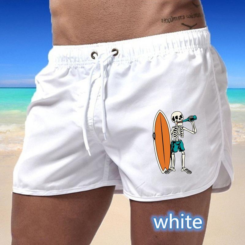BBK-73 Summer New Men's Quick-Drying Swim Trunks Sports Pants Swimwear Beach Shorts Jogging Shorts Sports Creative Basketball Print