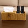 Vintage Imitation Vine Tissue Box Breathable Remote Control Storage Box Divided Tissue Box  Kitchen