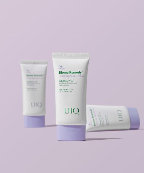 UIQ Biome Remedy Tone Up Sun Cream Duo Set (Purple & Green) - 2 X 50ml