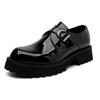 Autumn Leather Shoes Platform British Style Business Dress Black Casual One-pedal Trend Korean Version Men's Shoes 39569-A