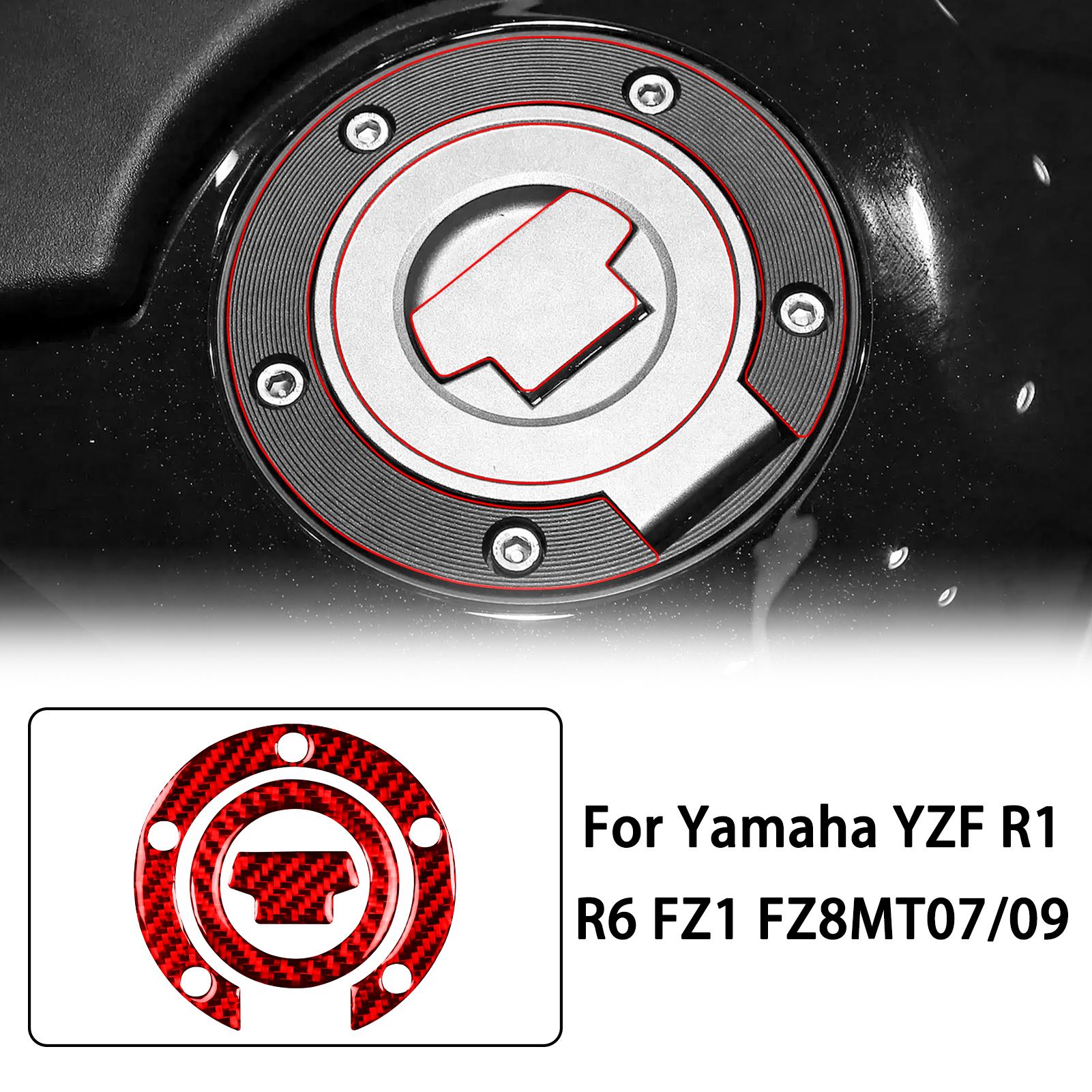 

Real Soft Carbon Fiber For Yamaha 2000-2016 (5 Holes) R1 R1M R6 FZ1 FZ6 FZ8 MT07 MT09 Motorcycle Fuel Cap Protection Sticker