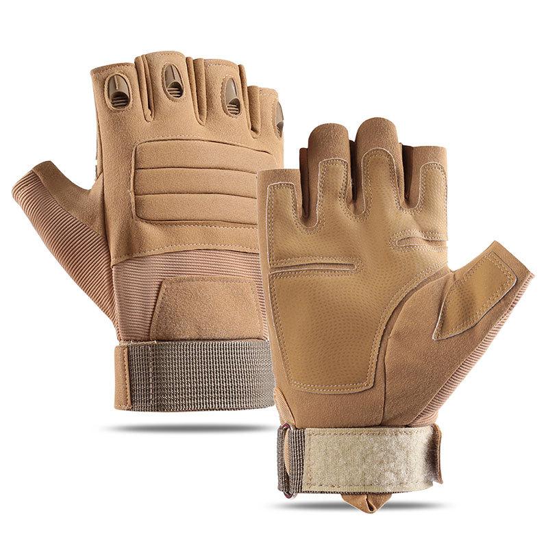 Outdoor gloves half finger non-slip wear-resistant tactical gloves full finger touch screen sports riding protection
