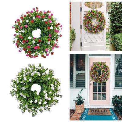Eucalyptus Artificial Wreath 33cm Fake Flower New Simulation Flower Wreath  Background Wall
