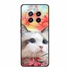 Funda For Honor Magic7 Pro Case Cute Cartoon Black Silicone Soft Phone Cases For Honor Magic 7 Pro Back Cover Case 7Pro Coque