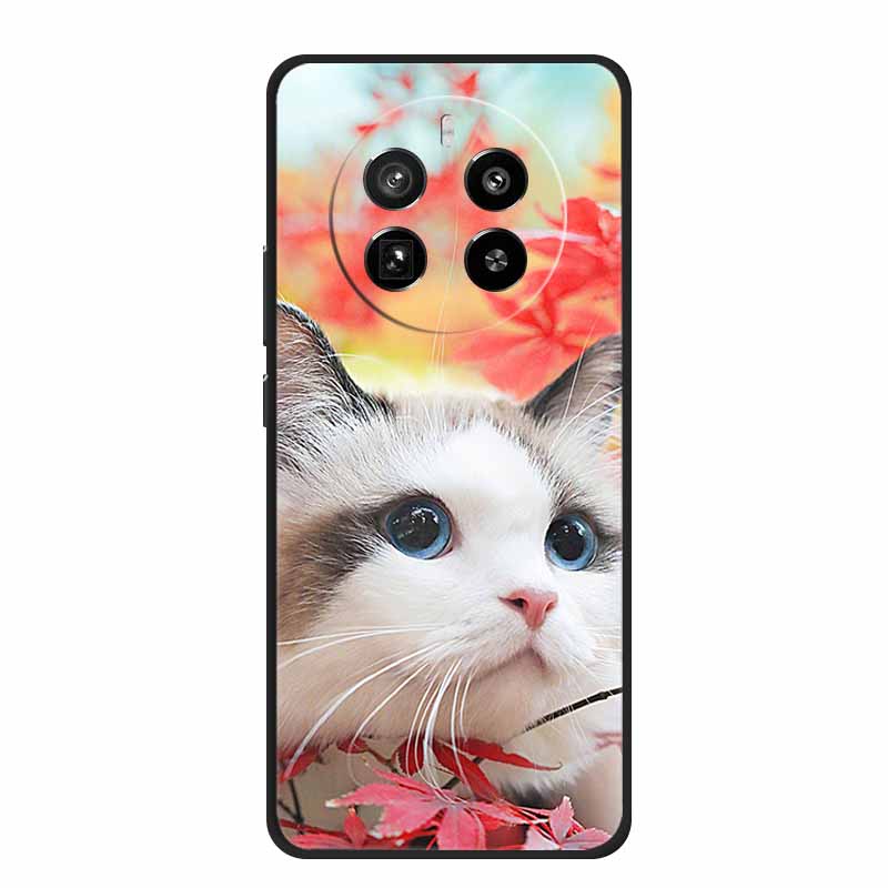 Funda For Honor Magic7 Pro Case Cute Cartoon Black Silicone Soft Phone Cases For Honor Magic 7 Pro Back Cover Case 7Pro Coque