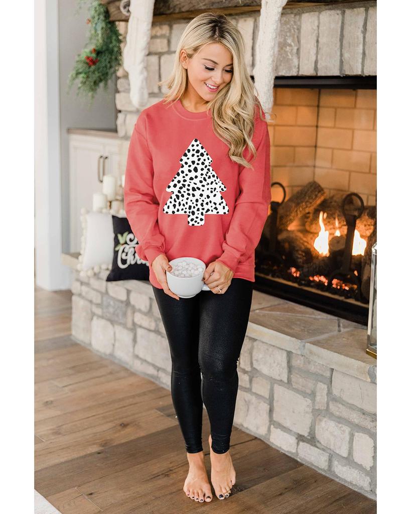 Azura Exchange Leopard Print Pullover Sweatshirt