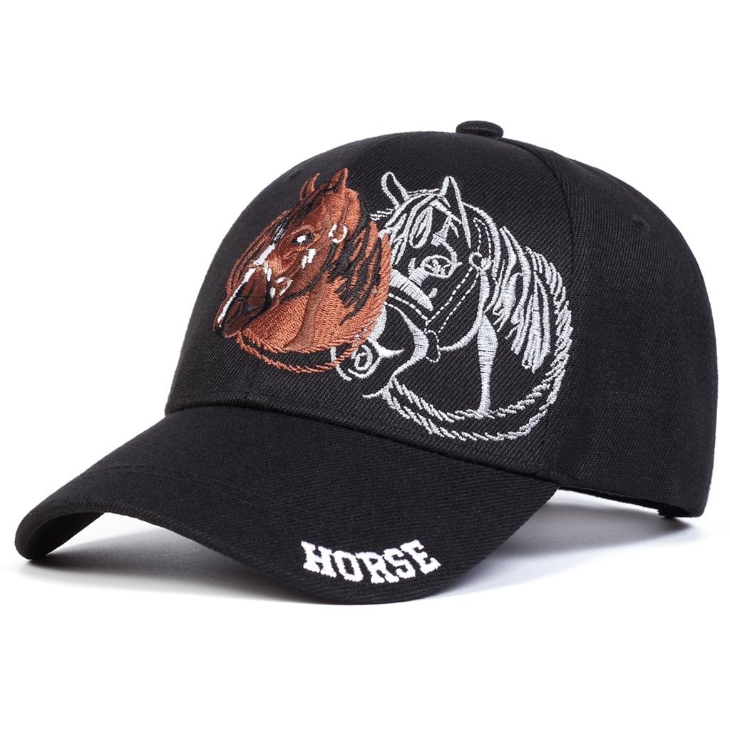 Unisex HORSE Embroidery Baseball Caps Spring Autumn Outdoor Use izable Fit Leisure Hats Sunscreen Hat
