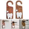 Wooden Tooth Door Hanger Decorative Tooth Keepsake Container  Classroom Use