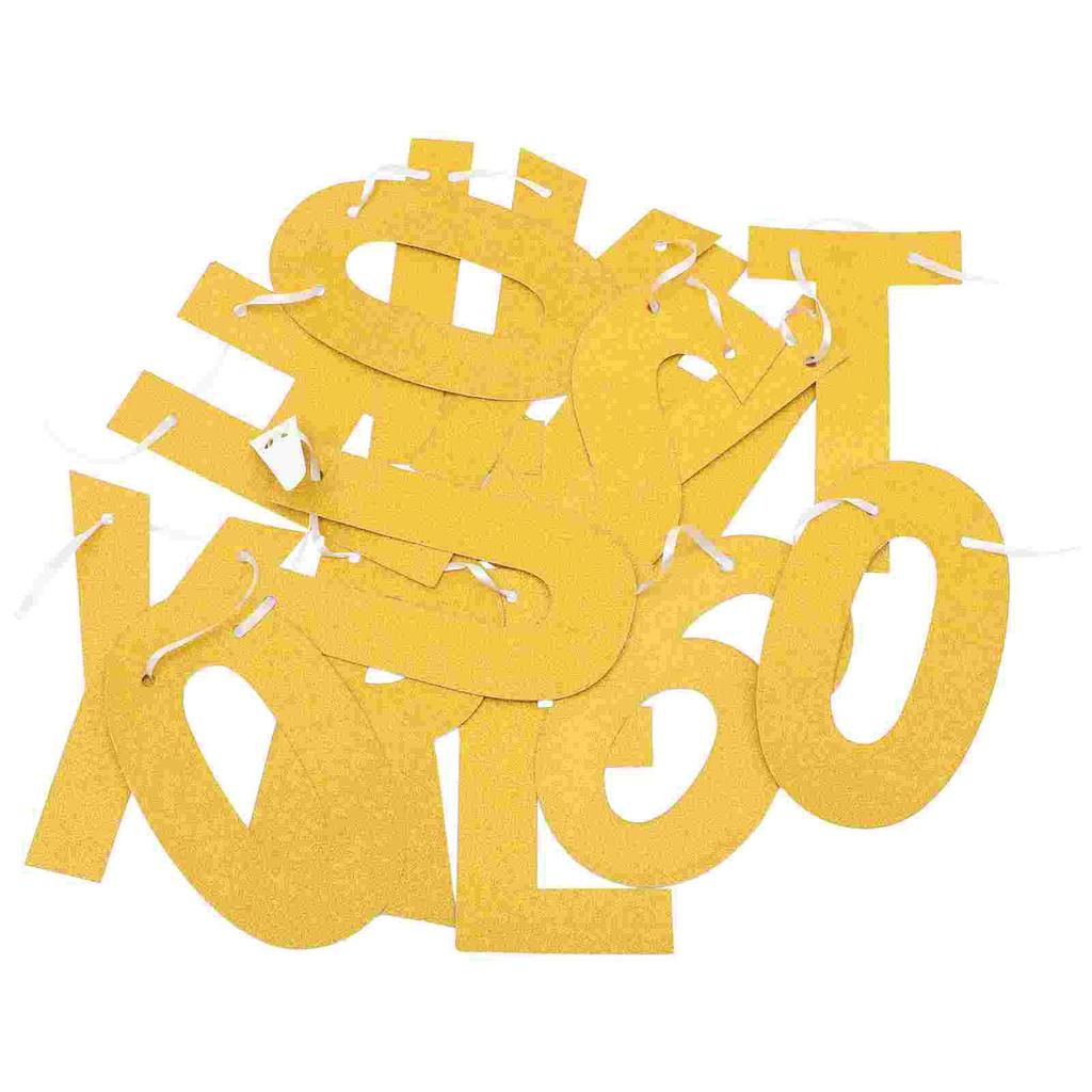 Birthday Party Banner Decoration Anniversary Decorations Hanging Happy The for Paper Ornament Miss