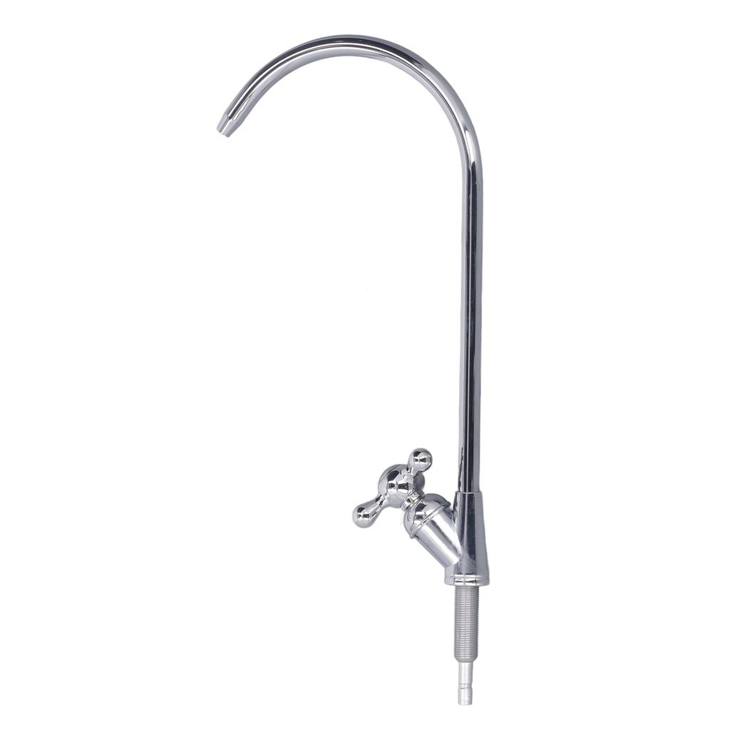 Wasserhahn für Wasserreiniger Keramik Messingventil 1/4 Zoll Schnellanschluss Kalt Einloch Trinkwasser