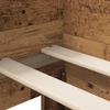 Bed Frame with Headboard Reclaimed Wood Look 80 x 200 cm Wood Based Material