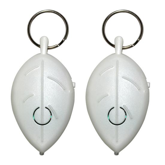 2 buc. Căutător de chei în formă de frunză, impermeabil, wireless, cu fluier, telecomandă, dispozitiv de urmărire a cheilor cu semnalizare luminoasă, localizator portabil de chei, breloc, dispozitiv anti-pierdere