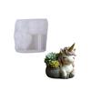 Reusable Animal Planter Silicone Mold For Concrete Cement Resin Crafts And Decorative Containers