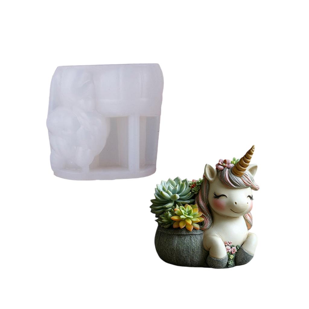 Reusable Animal Planter Silicone Mold For Concrete Cement Resin Crafts And Decorative Containers