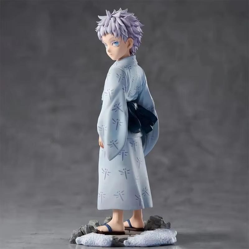17Cm Jujutsu Kaisen Gojo Satoru Anime Figure Desktop Ornament Doll Collectible Model Trendy Computer Desk Accessory For Boys