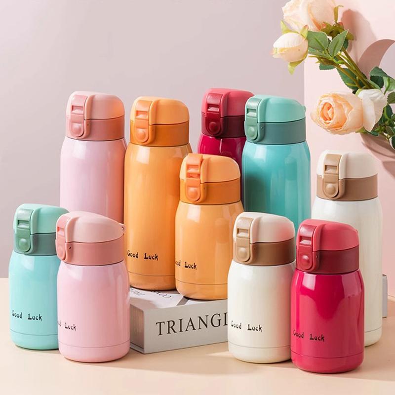 Mini Thermos Cup 200Ml/360Ml Pocket Cup Stainless Steel Thermal Coffee Mug Vacuum Flask Insulated Hot Water Bottle Kids Gift